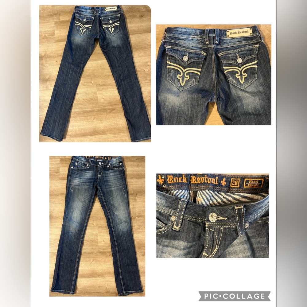 Rock Revival Hazel Women’s Straight Cut Jeans 
Size 28